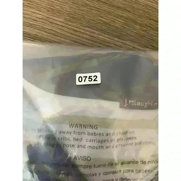 J. Mclaughlin Catalina Cloth 3/4 Sleeve Blouse Spandex Blue Green Striped Size S - Picture 14 of 14